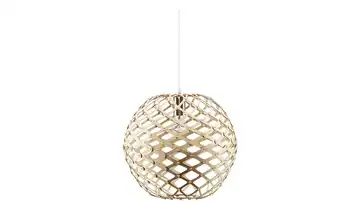KHG Pendelleuchte, 1-flammig, nickel-matt/ holz