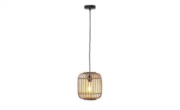 Pendelleuchte, 1-flammig, Holzlamellen