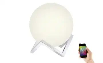 Q-Smart Home Lights Tischleuchte, Glas Kugel