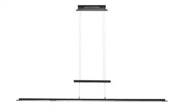 Fischer-Honsel Pendelleuchte, 1-flammig, schwarz/ Rauchglas