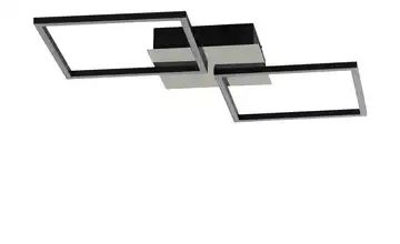 KHG LED-Deckenleuchte, 2-flammig, schwarz/chrom