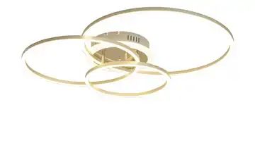 Meisterleuchten LED-Deckenleuchte, 3 Ringe, alufarben