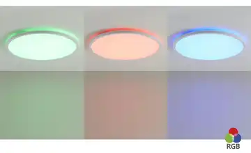 LED- Panel weiß rund, mit Hintergrundbeleuchtung