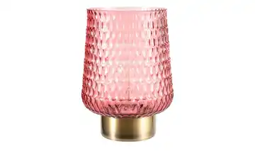 Mobile-Tischleuchte, Glas rosa, groß Rosa 21 cm