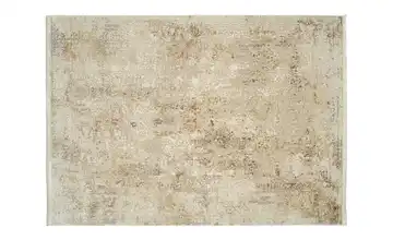 meinTeppich Kurzflorteppich Palermo Beige / Gold 140x200 cm rechteckig