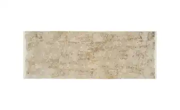 meinTeppich Kurzflorteppich Palermo Beige / Gold 80x300 cm rechteckig