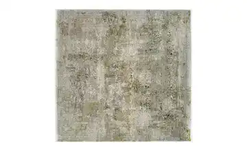 meinTeppich Kurzflorteppich Palermo Grau / Grün 200x200 cm quadratisch