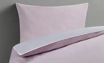 HOME STORY Renforcé-Wendebettwäsche Chambray Piping