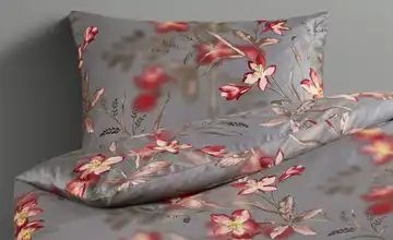 Belcampo Satin-Bettwäsche ED-320 Blüten