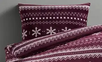 LAVIDA Flanell-Fleece-Bettwäsche Snowflake