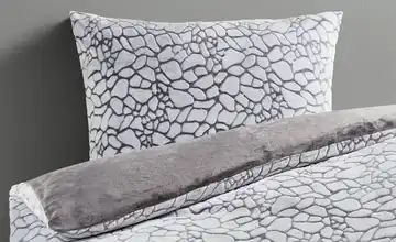LAVIDA Flanell-Fleece-Bettwäsche Stone
