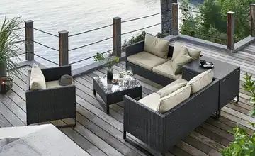 a casa mia Geflecht-Lounge Venezia 1