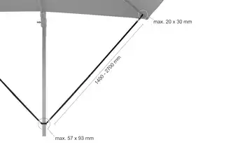 Schneider Schirme Ampelschirm-Windsicherung  