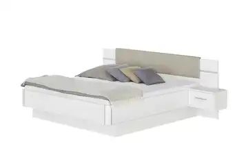 uno Bettanlage mit Beleuchtung 3-teilig 180x200 weiß Miami