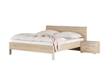 uno Bettanlage 3-teilig 180x200 - kieselgrau - Eiche (Optik) Rügen 2