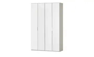 Wohnwert Falttürenschrank  Forum Weiß Weiß, Grau 200 cm 216 cm einheitliche Front