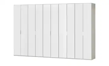 Wohnwert Falttürenschrank  Forum Weiß 375 cm 216 cm einheitliche Front