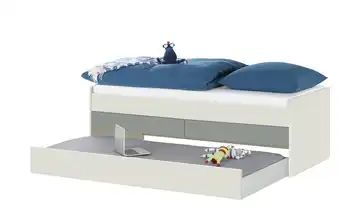 Duobett mit Stauraum Grow Up | Sandgrau / Grau, 90x200 cm