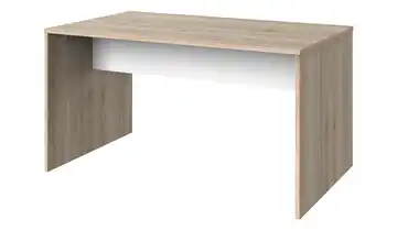 Schreibtisch Joker ohne Schubkasten San Remo Eiche (Nachbildung) / Weiß