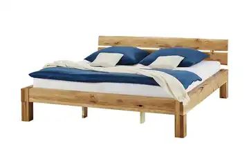 Woodford Balkenbett 140x200 - Massivholz - Wildeiche Asta