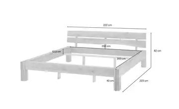 Woodford Balkenbett 200x200 - Massivholz - Wildeiche Asta