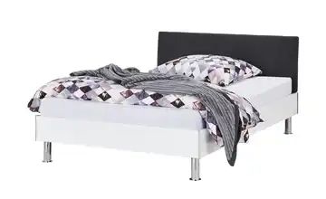 Futonbett 140x200 - weiß/anthrazit Barking