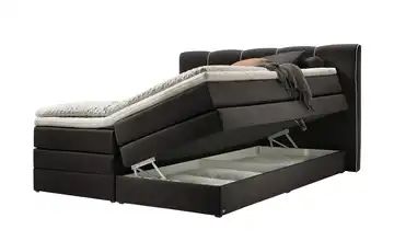 set one by Musterring Boxspringbett 180x200 - schwarz Memphis A