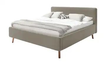 Polsterbettgestell 180x200 - grau (taupe) Mattis
