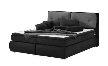 uno Boxspringbett 180x200 - schwarz/platingrau Antonio 2