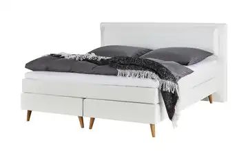 Boxspringbett 140x200 - weiß Tulva