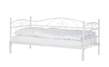 Tagesbett mit Auszug 180x200 - weiß Harrow