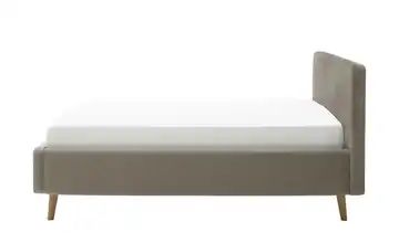 Polsterbettgestell 140x200 - grau (taupe) Mattis