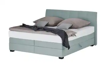 vanDoorn Boxspringbett Chiara Eisblau 200 cm H3