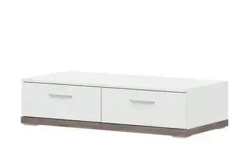 uno Lowboard Titan Eiche (Nachbildung), Weiß 106 cm