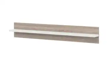 uno Wandboard Titan Weiß, Eiche sägerau (Nachbildung) 200 cm