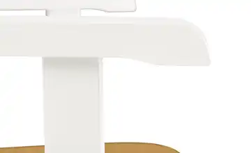 maison bleue Holzstuhl Florian Armlehne Weiß, Hellbraun