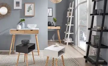 Leiterregal Kiefer massiv Tresa