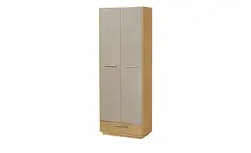 Dielenschrank Longo Eiche bianco, Taupe