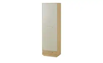 Dielenschrank Longo links Taupe, Eiche bianco