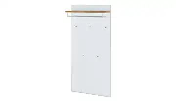 Garderobenpaneel Duna BH 80 x 170 cm Weiß, Eiche bianco