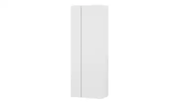 Wohnwert Hänge-Mehrzweckschrank Nicolo Linke Tür klein, Rechte Tür groß Weiß matt