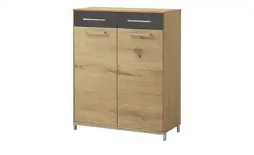 Woodford Schuhschrank Vista 2 Schubkästen Anthrazit, Eiche