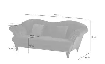 smart Sofa rot - Mikrofaser Sissi
