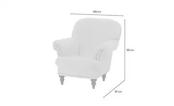 smart Sessel rot - Stoff Sissi