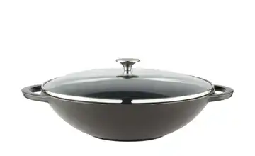 Meisterkoch Gusseisen-Wok mit Deckel  OPUS