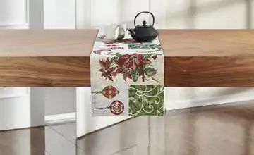 LAVIDA Tischläufer Weihnachtsstern
