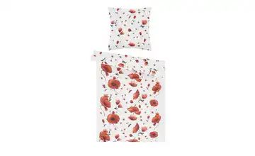 kaeppel Baumwoll Seersucker Bettwäsche Scarlett Poppies