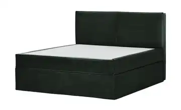 Boxi Boxspringbett 160 x 200 cm mit trendigem Keder Boxi Urban 160 cm Smaragdgrün H4 & H5 Samt Kaltschaumkern