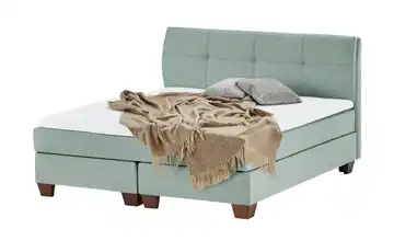 SKAGEN BEDS Boxspringbett Vegg Aquablau 200 cm H2 & H3
