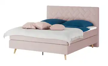Boxspringbett Weave Rosa 160 cm H3